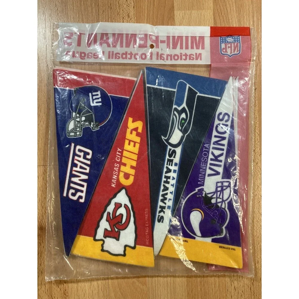 Rico Industries NFL Mini Felt Pennants • Vintage • Made in the USA • New
